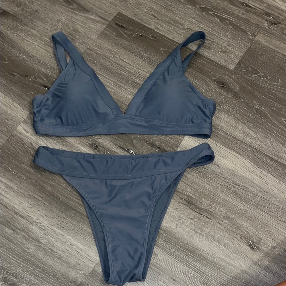 Slate Blue Bikini Set